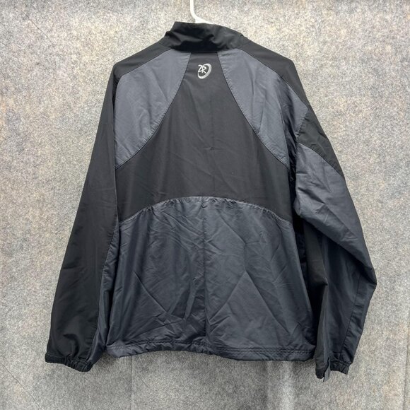 Zero Restriction Sweater Men Large Black 1/4 Zip Mirasol m Tour Series Jacket - Picture 11 of 14